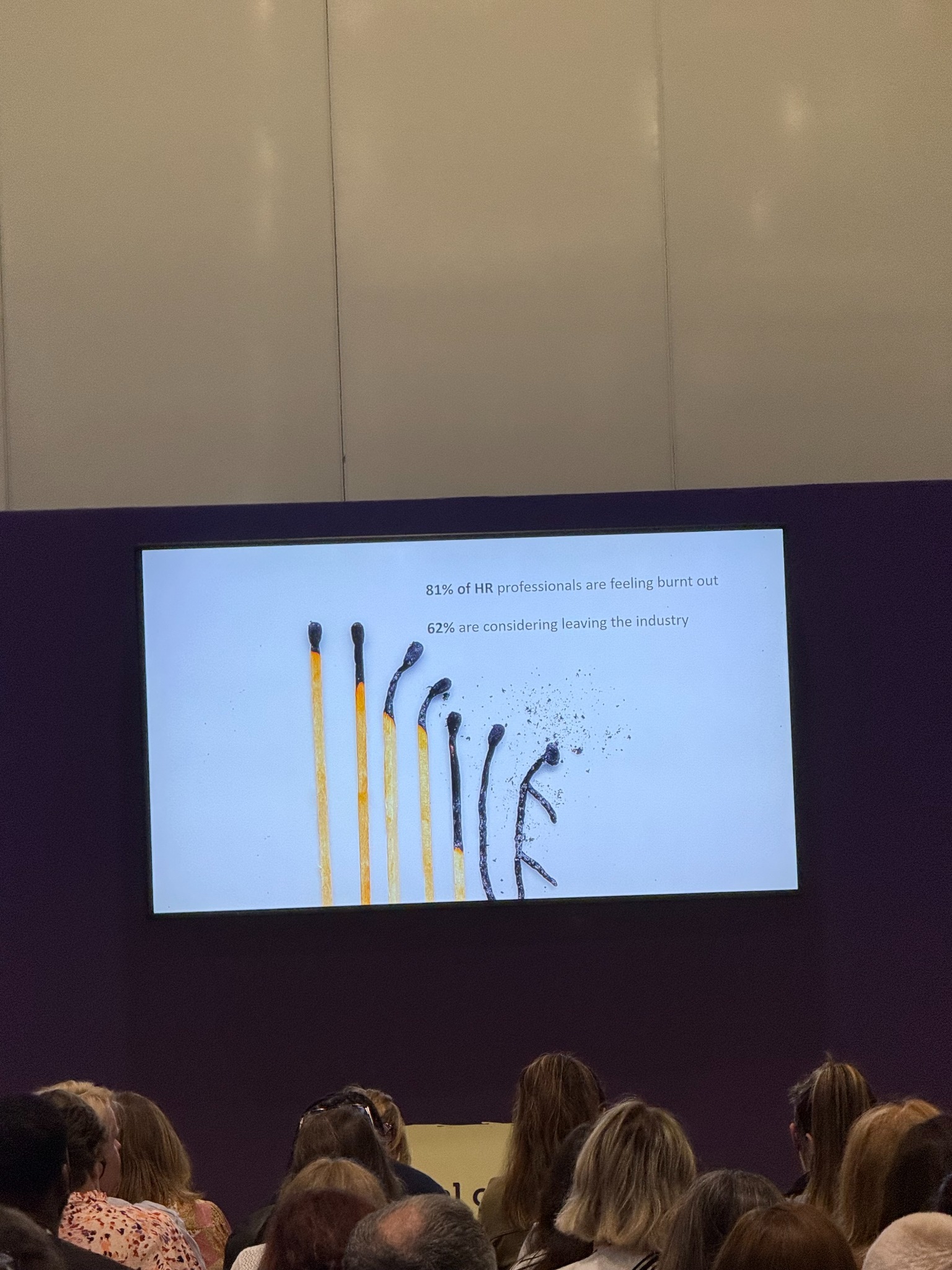 Burnout presentation slide at CIPD Festival of Work 2026