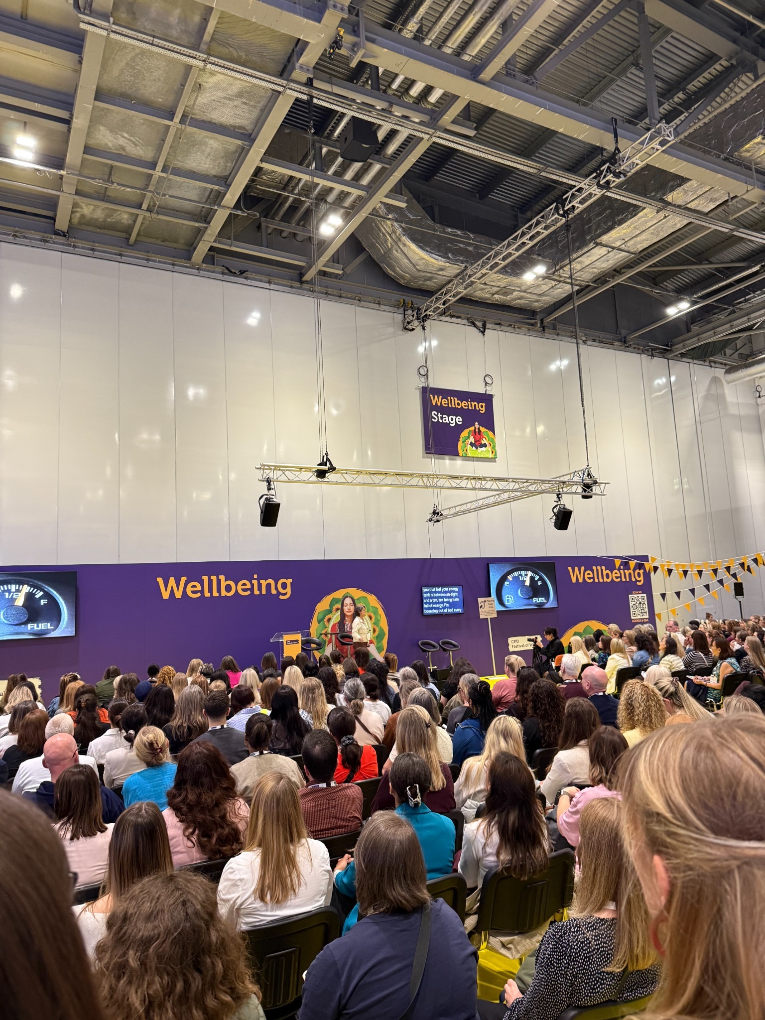 Audience at the Wellbeing Stage during CIPD Festival of Work 2026